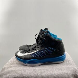 Nike Shoes Woman's Size 6 2013 Black Blue Basketball Shoes Lace Up Sneakers